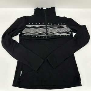 Icebreaker Women's Merino 260 Tech Long Sleeve Half Zip Thermal Top size small